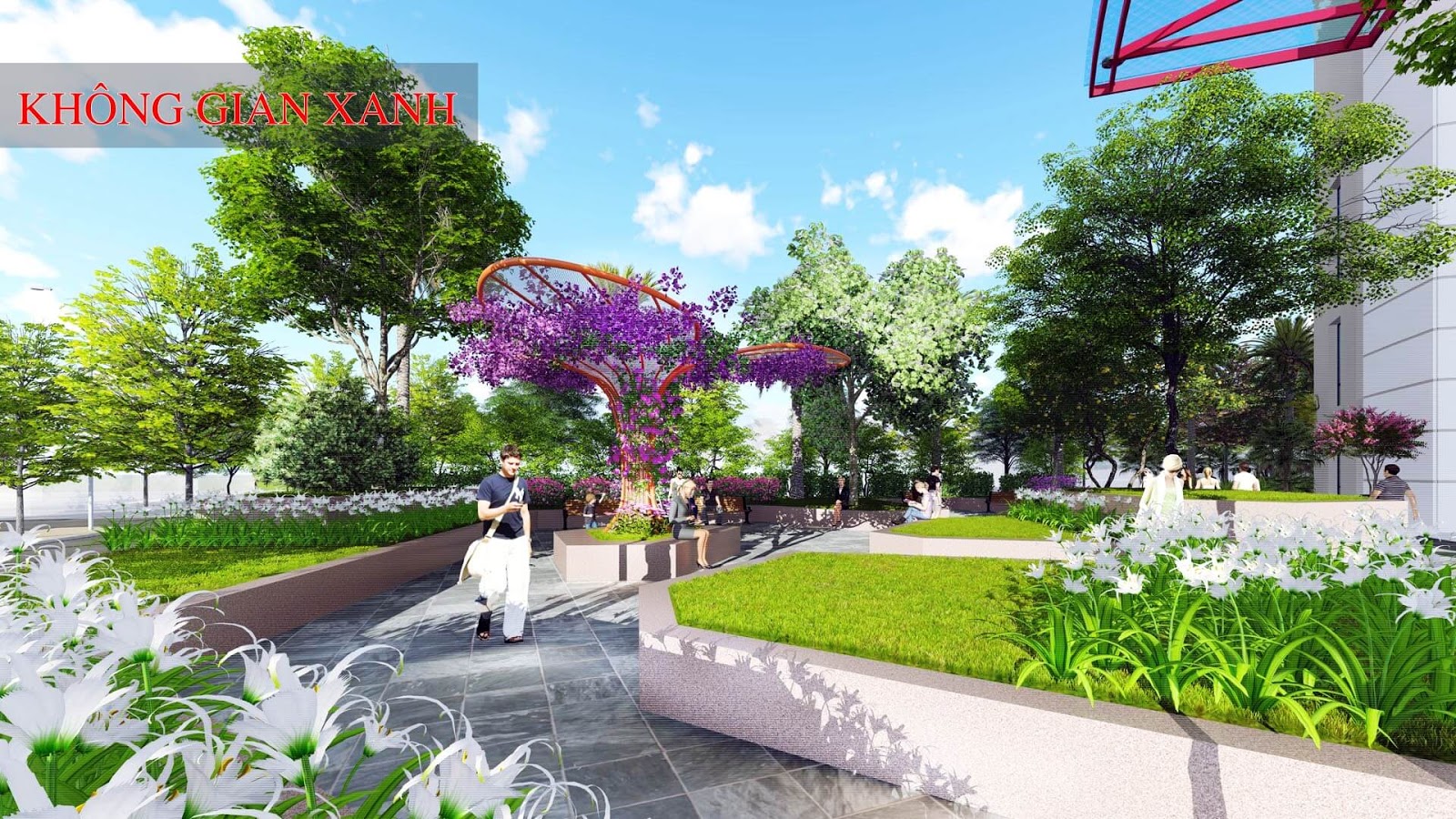 Không gian xanh chung cư 360 Giải Phóng Không gian xanh chung cư 360 Giải Phóng