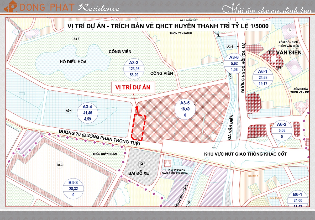 vị trí dự án đồng phát residence