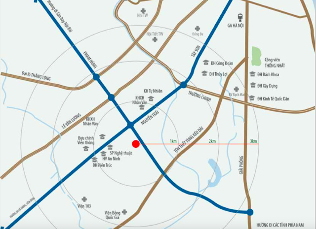 Vị trí đắc địa chung cư Housinco Grand Tower Vị trí đắc địa chung cư Housinco Grand Tower