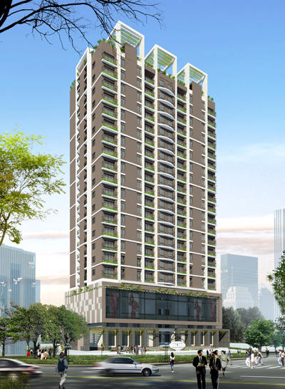 Phối cảnh dự án Hòa Bình Green Apartment Tổng quan của Hòa Bình Green Apartment | ảnh 1